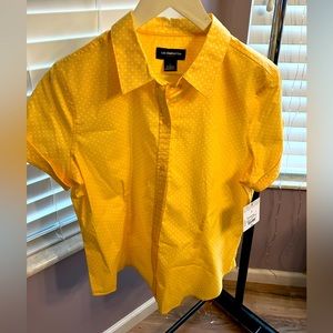 Liz Claiborne career short sleeve button down blouse